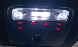 Thumbnail 2: 15-18 AUDI Q3 (8U) FRONT DOMELIGHT MAP READING COURTESY DOME LIGHT LAMP (BLACK)