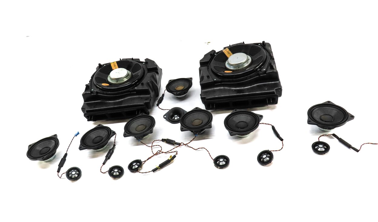 Thumbnail 2: 2012 BMW 550iGT (F07) FRONT REAR LEFT RIGHT DOOR DASH DECK STEREO SPEAKER SET 16