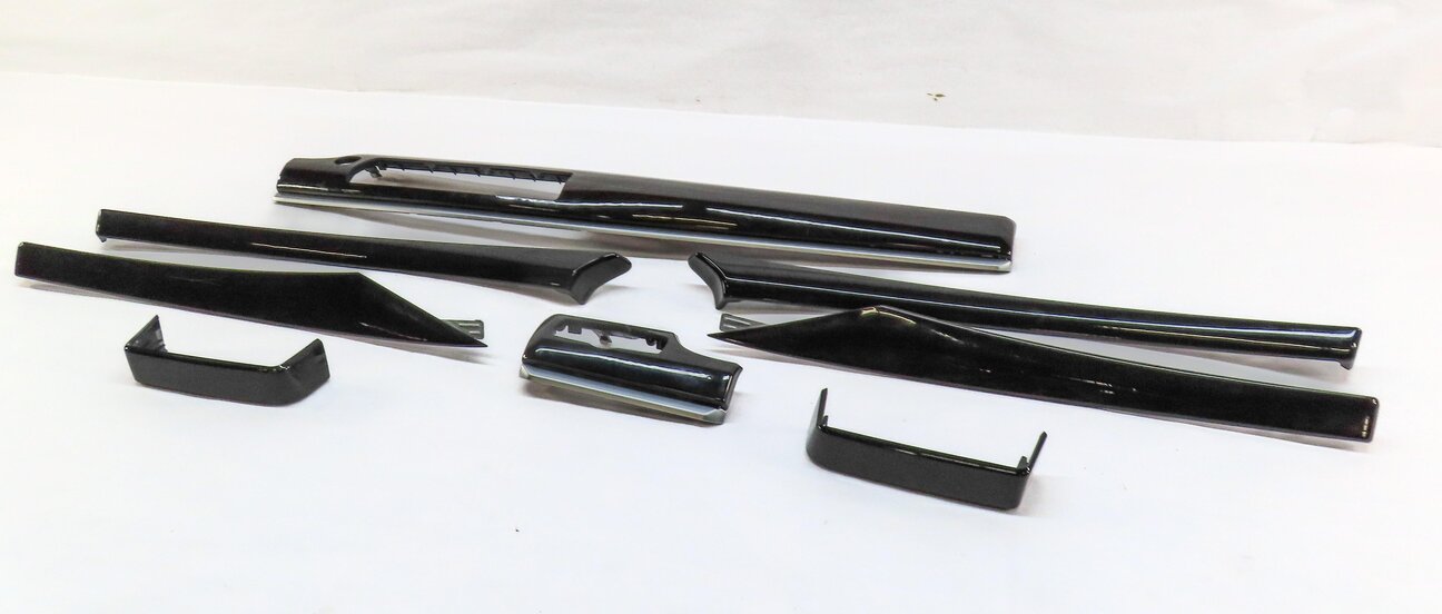 2012 BMW 550iGT (F07) FRONT REAR DOOR DASH CONSOLE FINE ASH WOOD TRIM SET 8