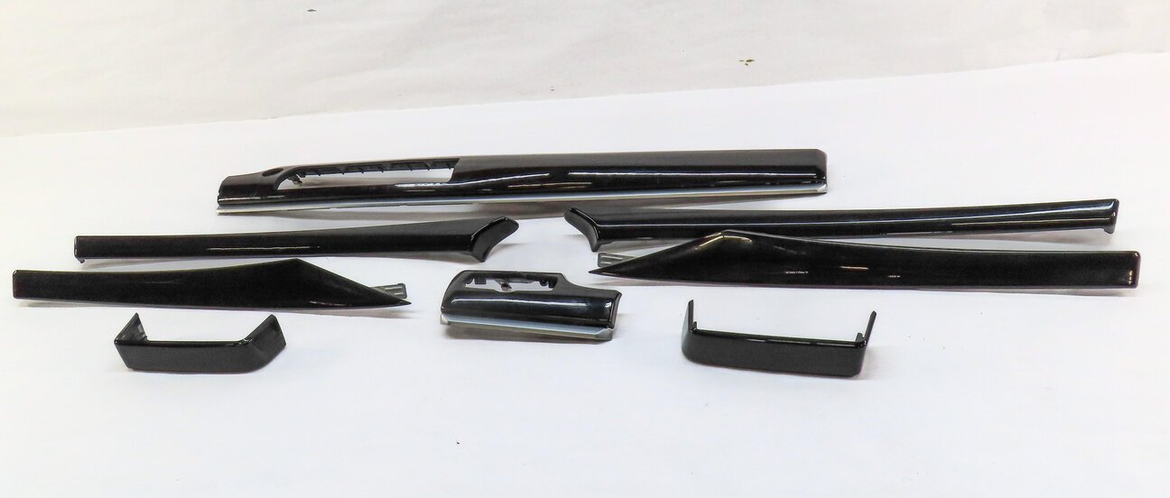 Thumbnail 2: 2012 BMW 550iGT (F07) FRONT REAR DOOR DASH CONSOLE FINE ASH WOOD TRIM SET 8