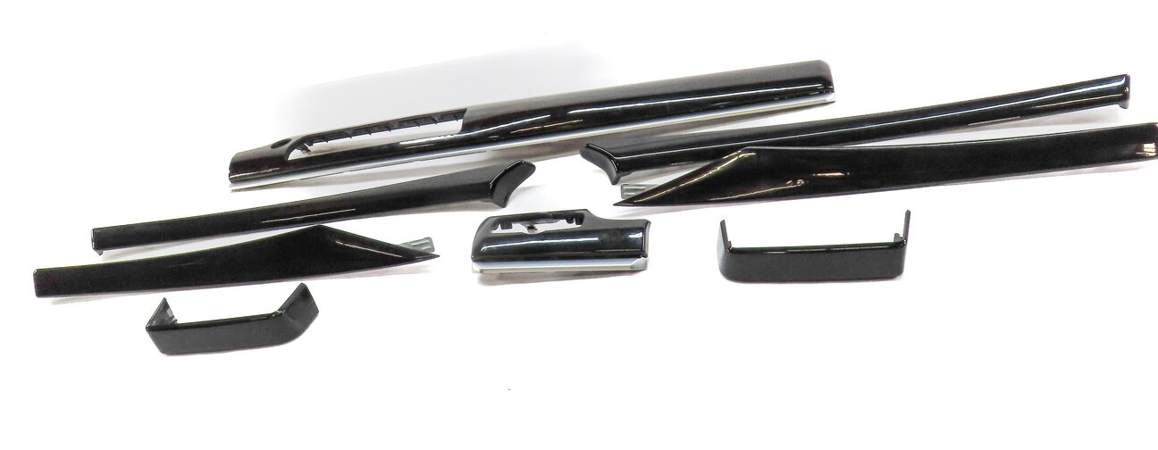 Thumbnail 3: 2012 BMW 550iGT (F07) FRONT REAR DOOR DASH CONSOLE FINE ASH WOOD TRIM SET 8