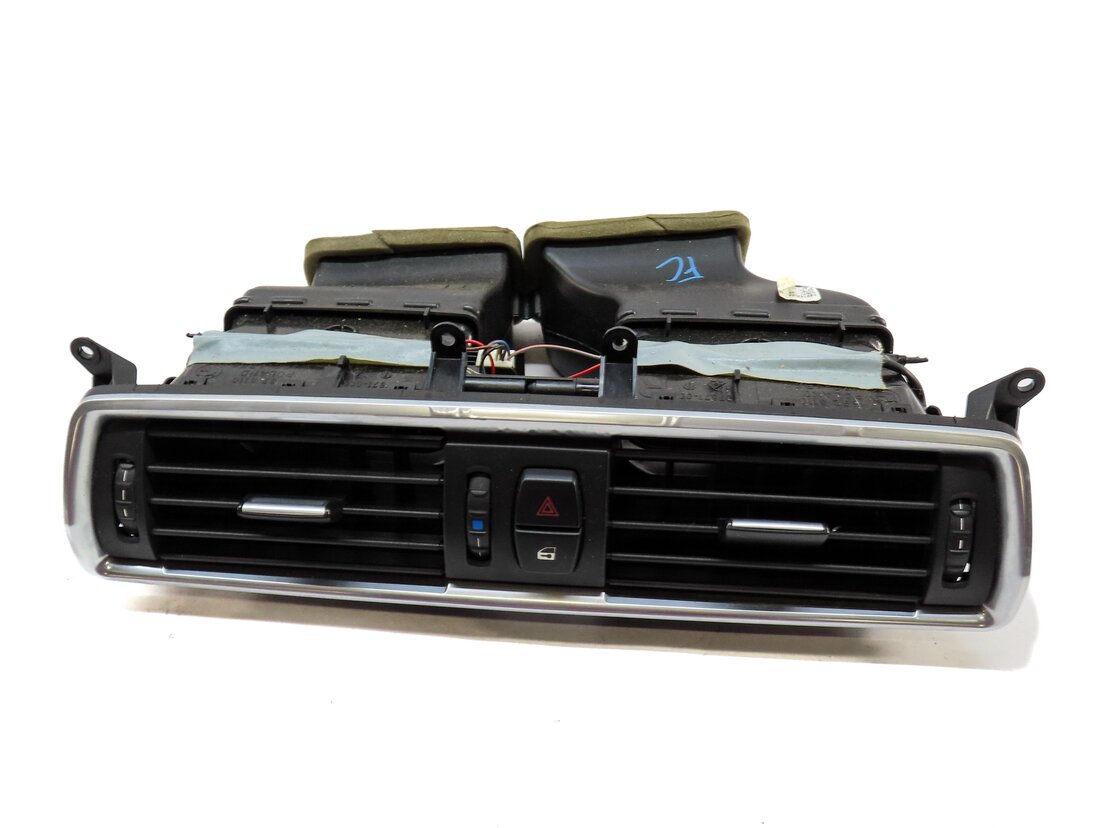 2012 BMW 550iGT (F07) FRONT CENTER DASH HVAC A/C HEATER AIR VENT BLACK & CHROME