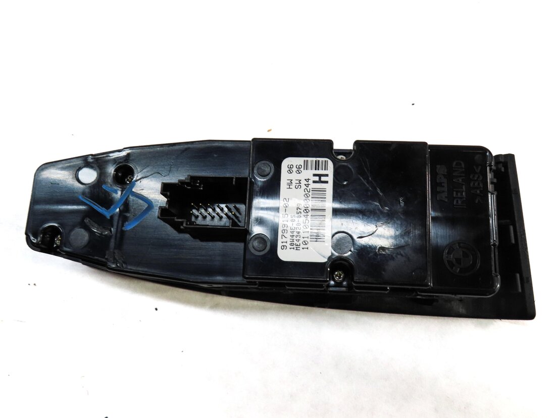 Thumbnail 5: 10-19 BMW 5 6 M5 M6 (F06 F10 F12 F13) LEFT DRIVER PFOLD WINDOW SWITCH w/ SHADE