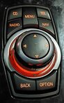 Thumbnail 2: 2012 BMW 550iGT (F07) iDRIVE MEDIA NAVIGATION CONTROL KNOB SWITCH BUTTON PANEL