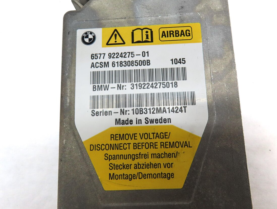 Thumbnail 5: 09-13 BMW 535iGT 550iGT 740i 750i 760i B7 (F01 F07 F10) SRS BAG CONTROL MODULE