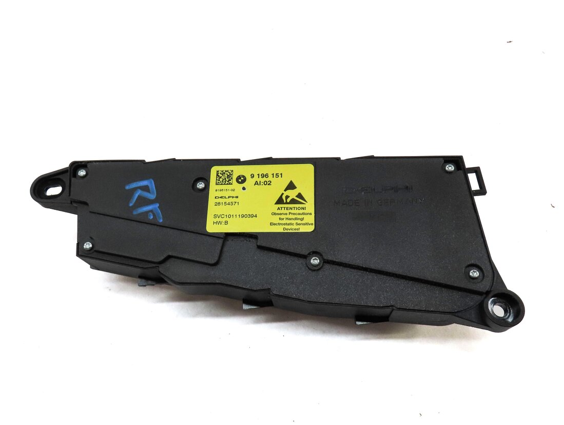 Thumbnail 4: 2012 BMW 550iGT (F07) FRONT RIGHT PASSENGER SEAT ADJUST SWITCH w/ LUMBAR (BLACK)