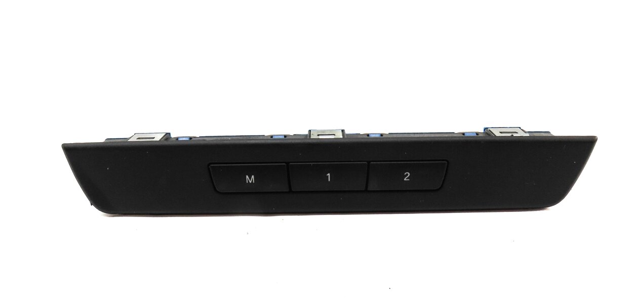 2012 BMW 550iGT (F07) FRONT LEFT DRIVER SEAT MEMORY SWITCH BUTTON PANEL (BLACK)