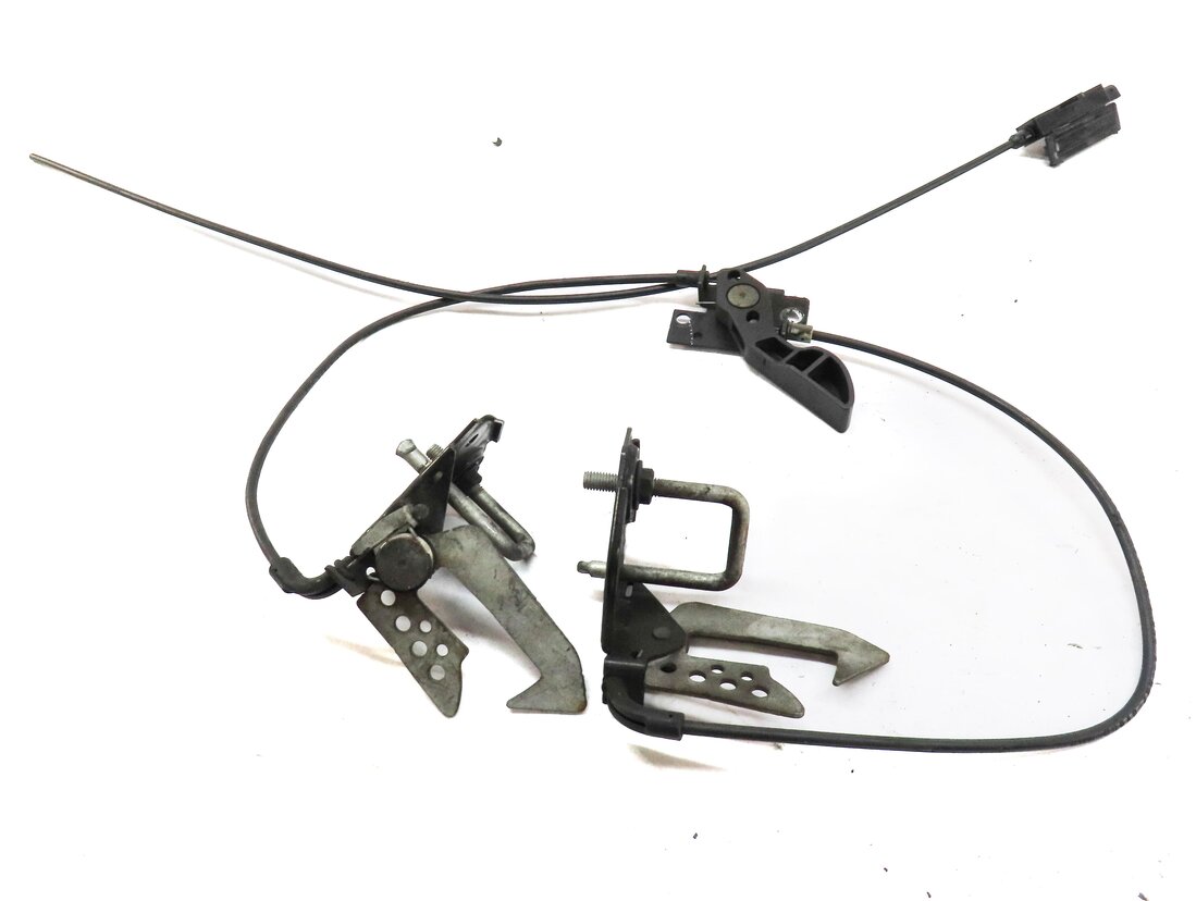 Thumbnail 3: 2012 BMW 550iGT (F07) HOOD SAFETY CATCH HOOK w/ STRIKERS & RELEASE LEVER & CABLE