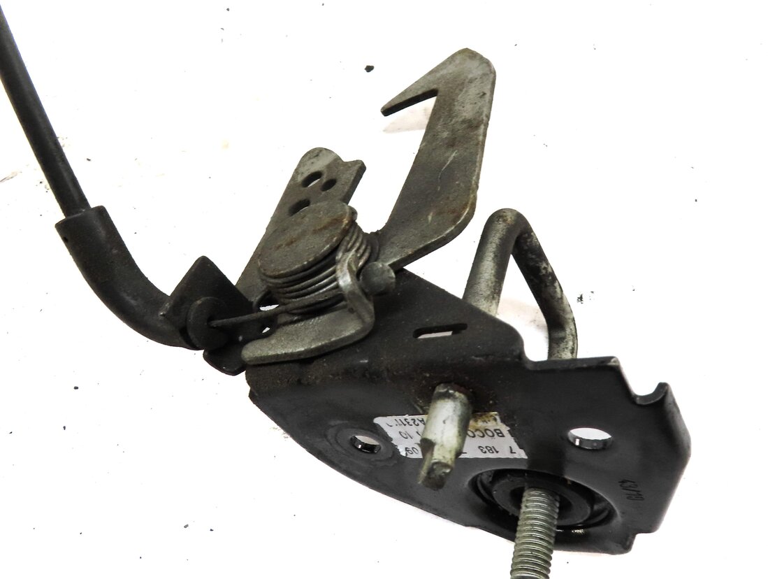 Thumbnail 7: 2012 BMW 550iGT (F07) HOOD SAFETY CATCH HOOK w/ STRIKERS & RELEASE LEVER & CABLE