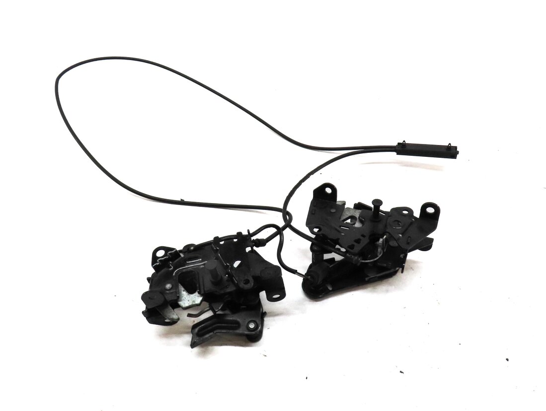 2012 BMW 550iGT (F07) FRONT LEFT & RIGHT HOOD LATCH LOCK SET 2 w/ CABLES