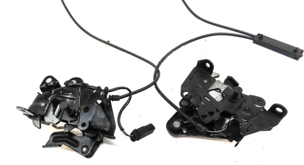 Thumbnail 3: 2012 BMW 550iGT (F07) FRONT LEFT & RIGHT HOOD LATCH LOCK SET 2 w/ CABLES