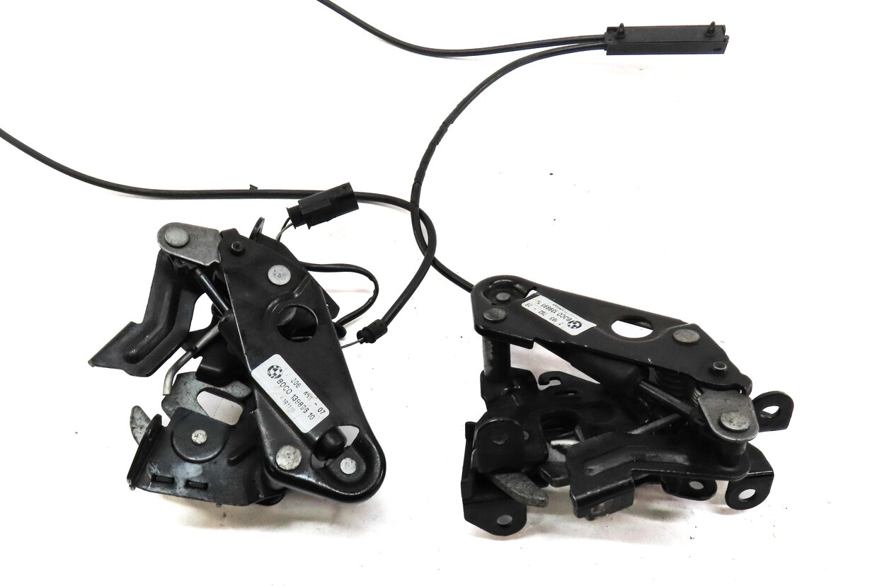 Thumbnail 4: 2012 BMW 550iGT (F07) FRONT LEFT & RIGHT HOOD LATCH LOCK SET 2 w/ CABLES