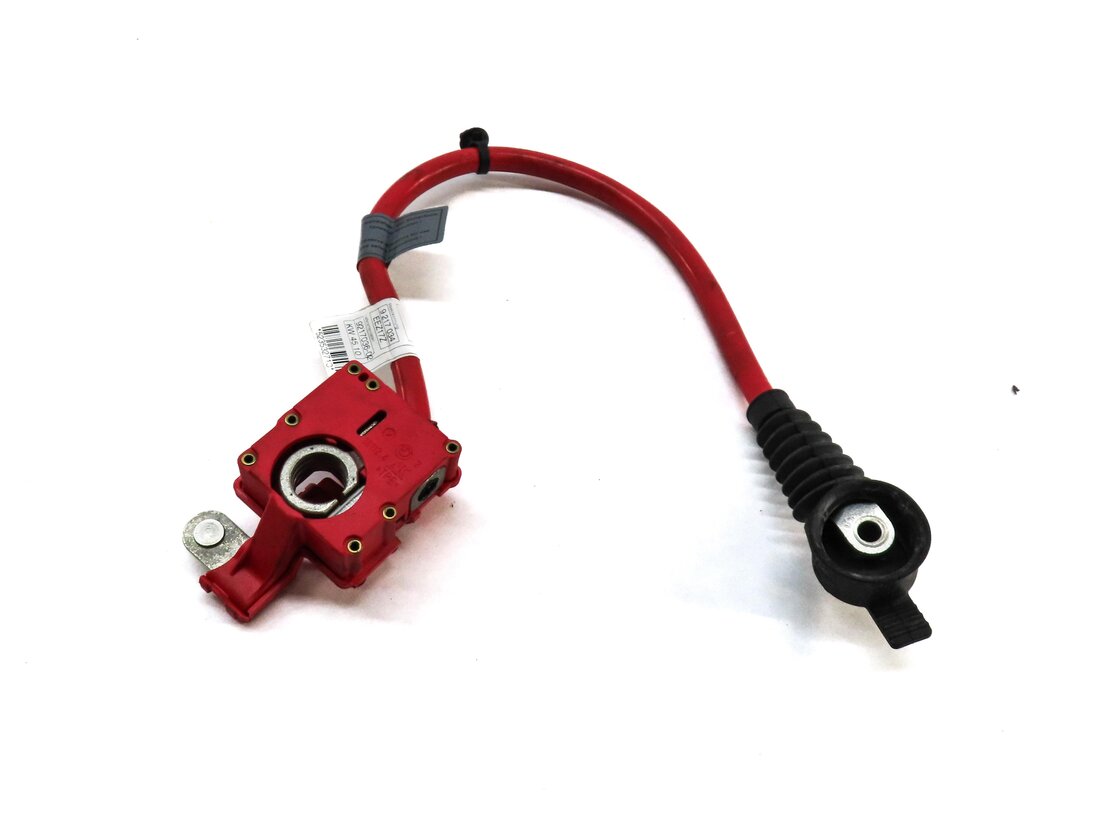 Thumbnail 2: 2012 BMW 550iGT (F07) POSITIVE BATTERY CABLE w/ TERMINAL & BLOWOUT FUSE (RED)