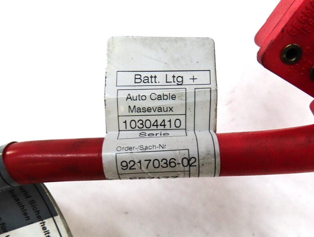 Thumbnail 3: 2012 BMW 550iGT (F07) POSITIVE BATTERY CABLE w/ TERMINAL & BLOWOUT FUSE (RED)