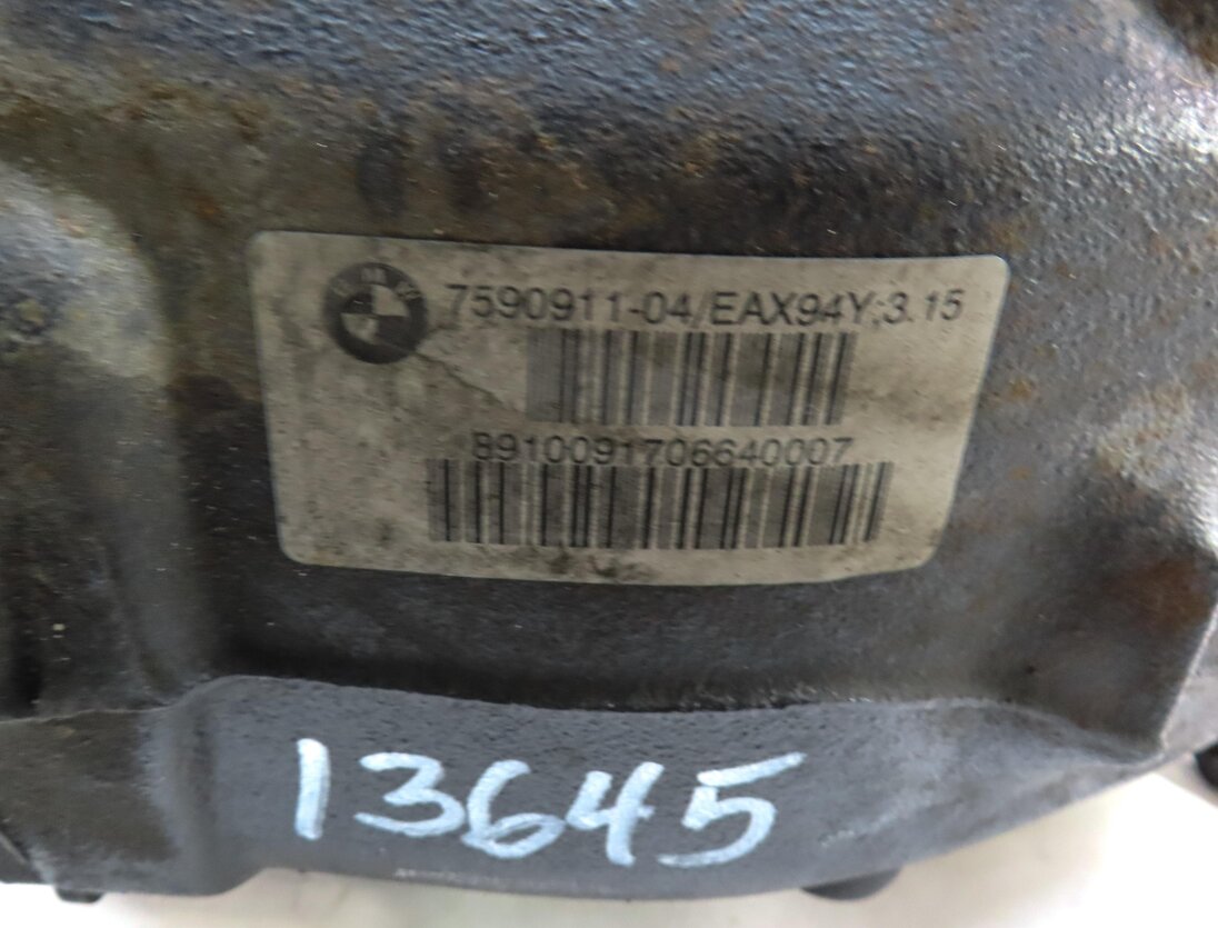 Thumbnail 7: 11-13 BMW X5 (E70) 3.0L N55 TURBO - REAR DIFFERENTIAL GEAR CARRIER (3.15 RATIO)