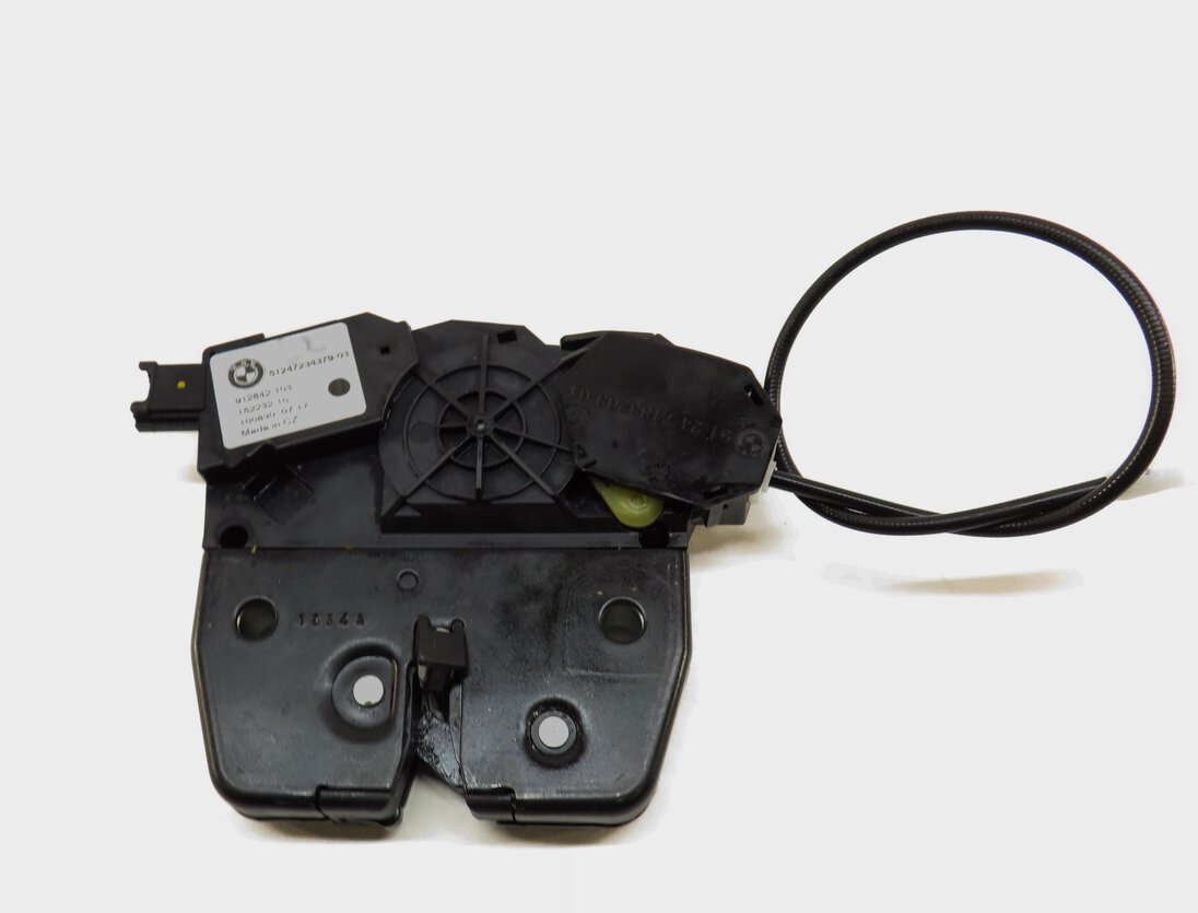 Thumbnail 4: 2011 BMW X5 (E70) REAR TRUNK UPPER LOCK LATCH ACTUATOR w/ CABLE 51247234379