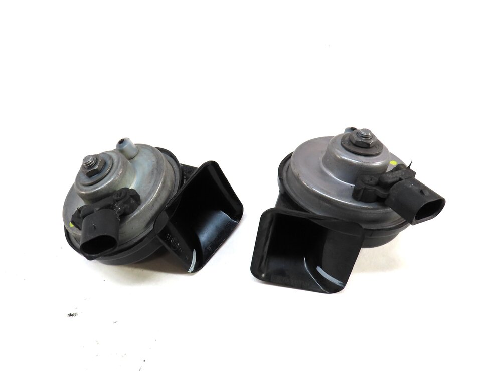 Thumbnail 3: 2010-2014 BMW X5 X6 (E70 E71) HIGH & LOW TONE SAFETY HORN SET-2