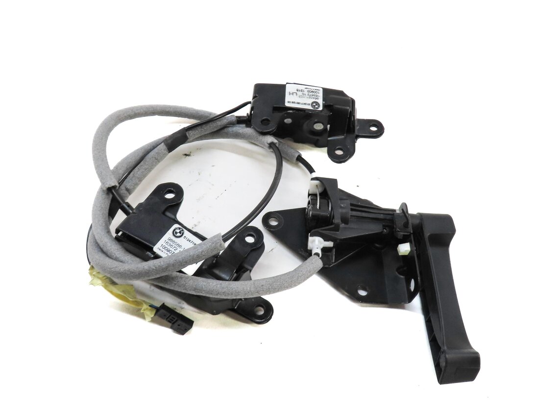 2011 BMW X5 (E70) REAR TRUNK RELEASE LEVER & LOWER LOCK LATCH SET 3 w/ CABLE
