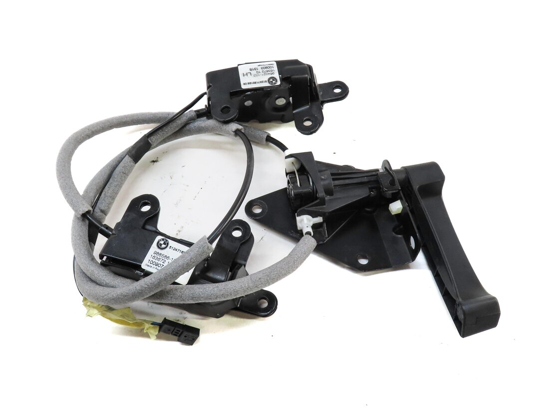 Thumbnail 2: 2011 BMW X5 (E70) REAR TRUNK RELEASE LEVER & LOWER LOCK LATCH SET 3 w/ CABLE
