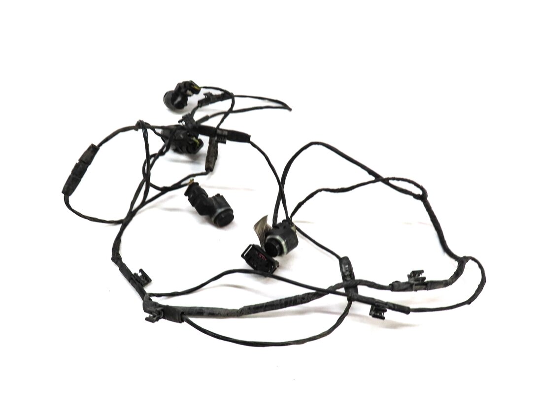 Thumbnail 2: 2011 BMW X5 (E70) REAR PARK ASSIST PDC SENSOR SET4 (BLACK) w/ WIRE HARNESS