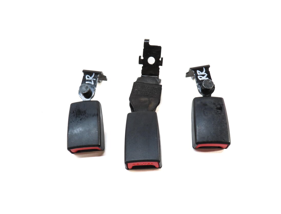 Thumbnail 2: 2011 BMW X5 (E70) REAR 2ND ROW LEFT RIGHT & CENTER SEATBELT BUCKLE RECEIVER SET3