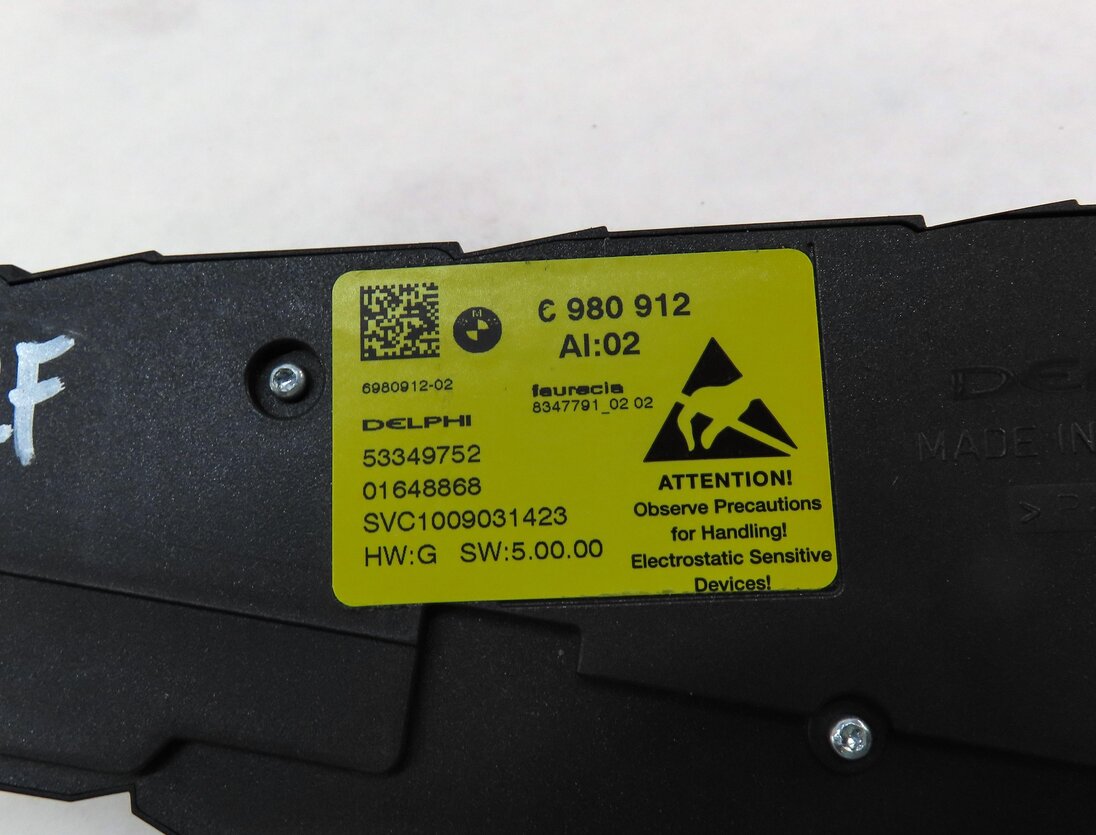 Thumbnail 5: 2011 BMW X5 (E70) FRONT RIGHT PASSENGER SEAT MEMORY ADJUST SWITCH (BLACK)