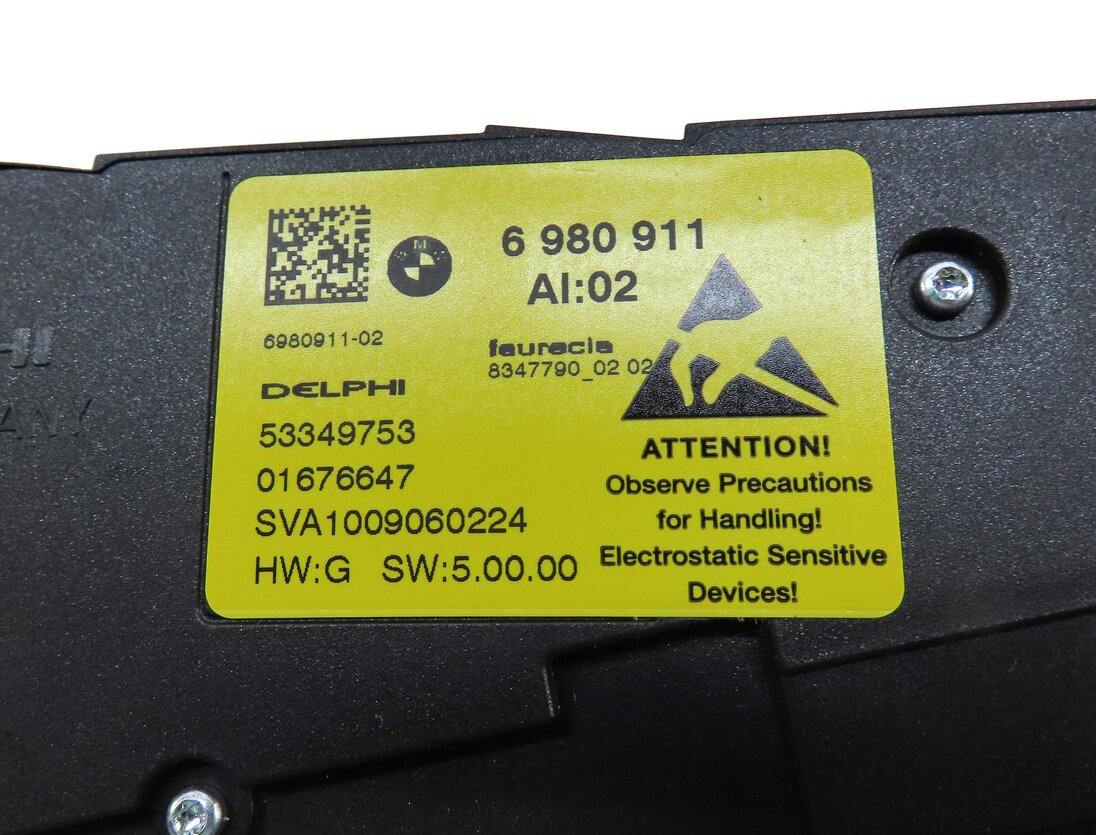 Thumbnail 5: 2011 BMW X5 (E70) FRONT LEFT DRIVER SEAT MEMORY ADJUST ADJUSTMENT SWITCH (BLACK)