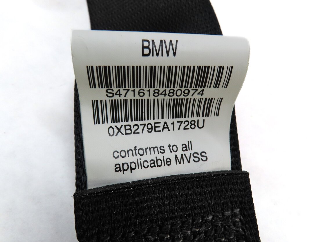 Thumbnail 6: 2011 BMW X5 (E70) REAR 2ND ROW LEFT RIGHT CENTER SEATBELT RETRACTOR SET3 (BLACK)
