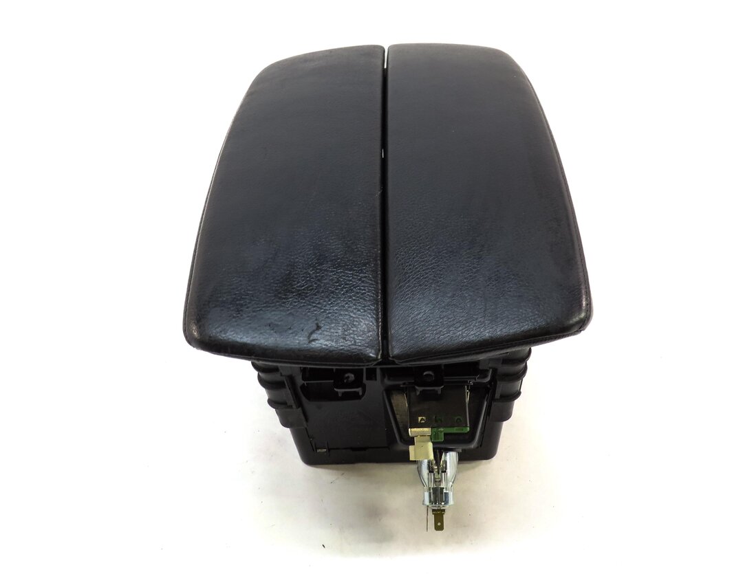 Thumbnail 2: 2010-2013 BMW X5 X5M E70 FRONT CENTER CONSOLE STORAGE BOX ARM REST BLACK LEATHER