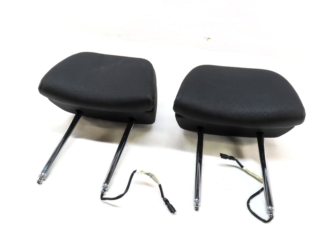 10-14 BMW X5 X6 (E70 E71) FRONT LEFT & RIGHT SEAT ACTIVE HEADREST SET (BLACK)
