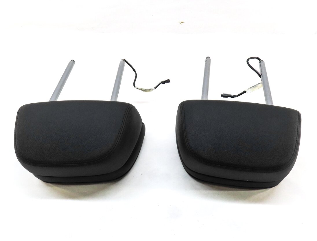 Thumbnail 4: 10-14 BMW X5 X6 (E70 E71) FRONT LEFT & RIGHT SEAT ACTIVE HEADREST SET (BLACK)