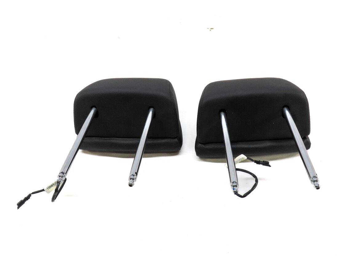 Thumbnail 5: 10-14 BMW X5 X6 (E70 E71) FRONT LEFT & RIGHT SEAT ACTIVE HEADREST SET (BLACK)