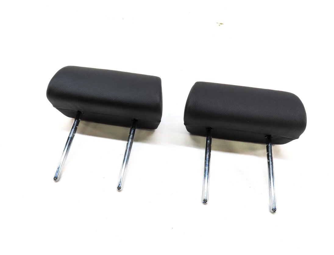 10-13 BMW X5 (E70) REAR 2ND ROW LEFT & RIGHT SEAT HEADREST SET (BLACK LEATHER)