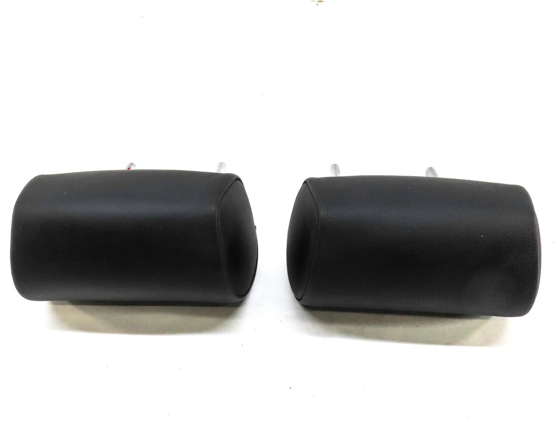 Thumbnail 4: 10-13 BMW X5 (E70) REAR 2ND ROW LEFT & RIGHT SEAT HEADREST SET (BLACK LEATHER)