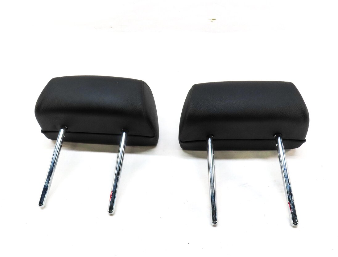 Thumbnail 5: 10-13 BMW X5 (E70) REAR 2ND ROW LEFT & RIGHT SEAT HEADREST SET (BLACK LEATHER)