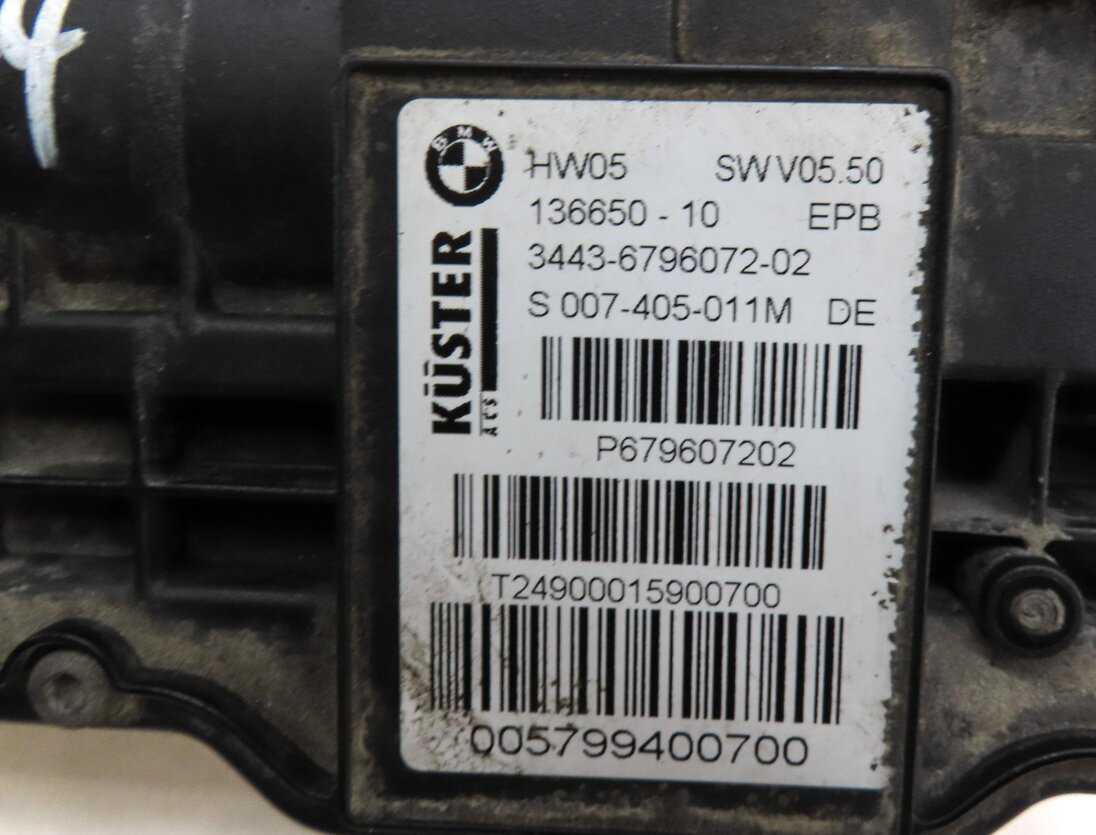 Thumbnail 7: 2011 BMW X5 (E70) EMERGENCY HILL PARKING PARK E-BRAKE ACTUATOR w/ CABLES