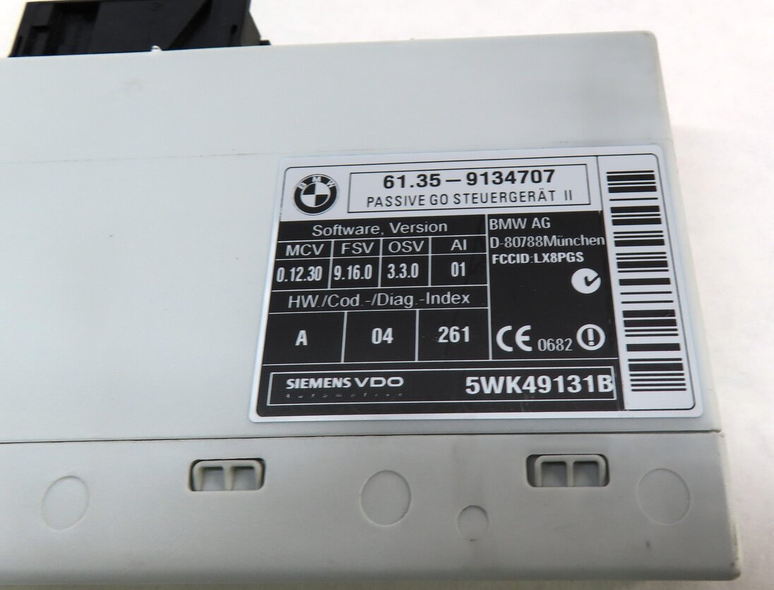 Thumbnail 4: 07-14 BMW 5 X5 X6M SERIES (E60 E70 E71) KEYLESS ENTRY PASSIVE GO CONTROL MODULE