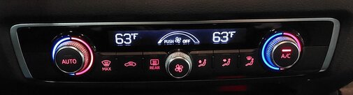 Thumbnail 2: 2015-2017 AUDI A3 S3 (8V) FRONT HEATER A/C TEMPERATURE CLIMATE CONTROL PANEL