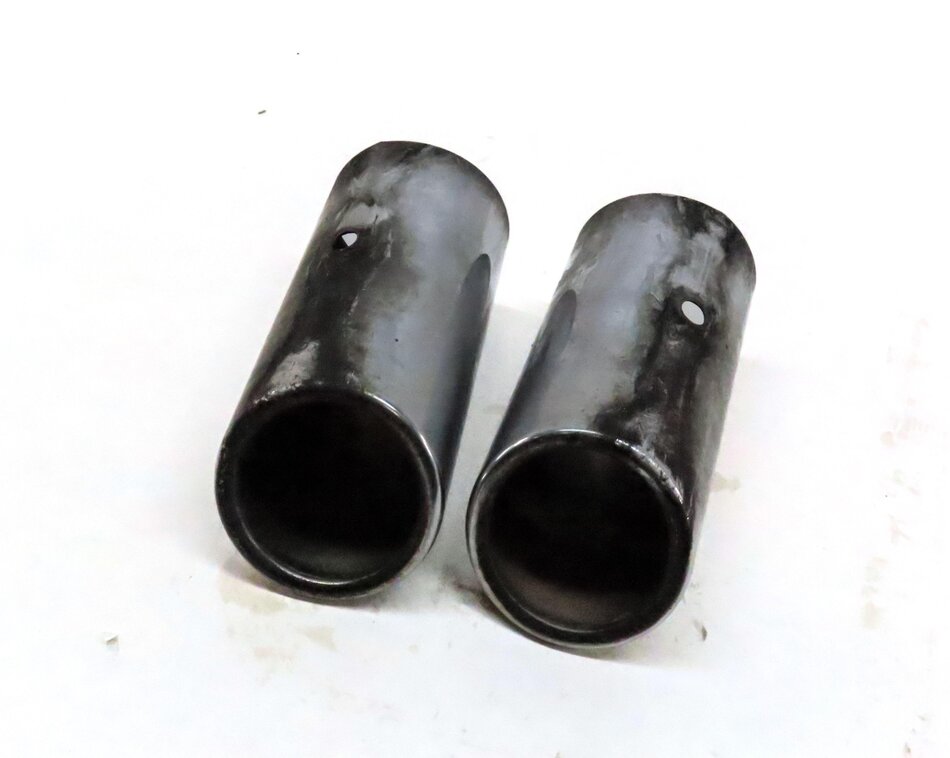 2015 AUDI A3 (8V) REAR LEFT & RIGHT MUFFLER EXHAUST TIP SET-2