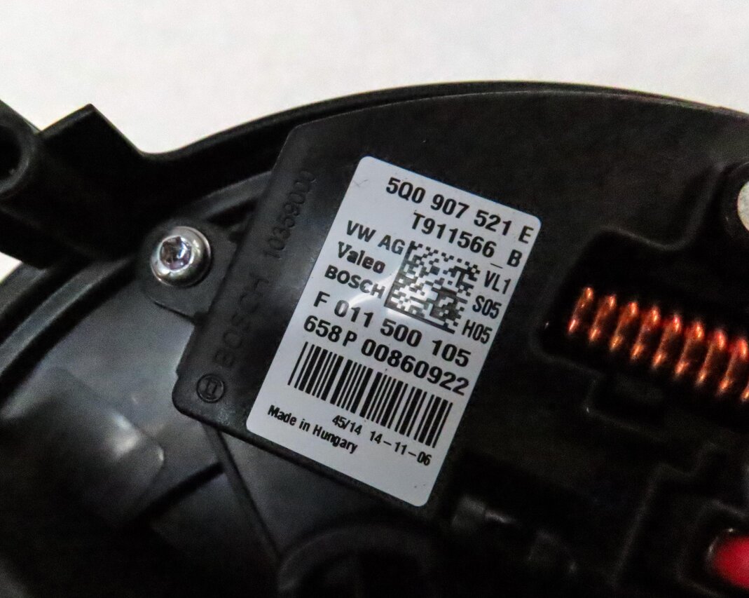 Thumbnail 7: 2015-2018 VW GOLF GTI / AUDI A3 S3 RS3 (8V) FRONT HEATER A/C BLOWER FAN MOTOR