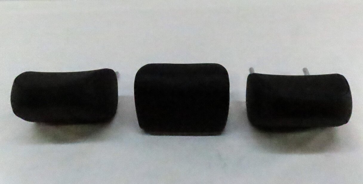 Thumbnail 3: 2015-2020 AUDI A3 (8V) REAR SEAT LEFT CENTER RIGHT HEADREST SET-3 (BLACK)