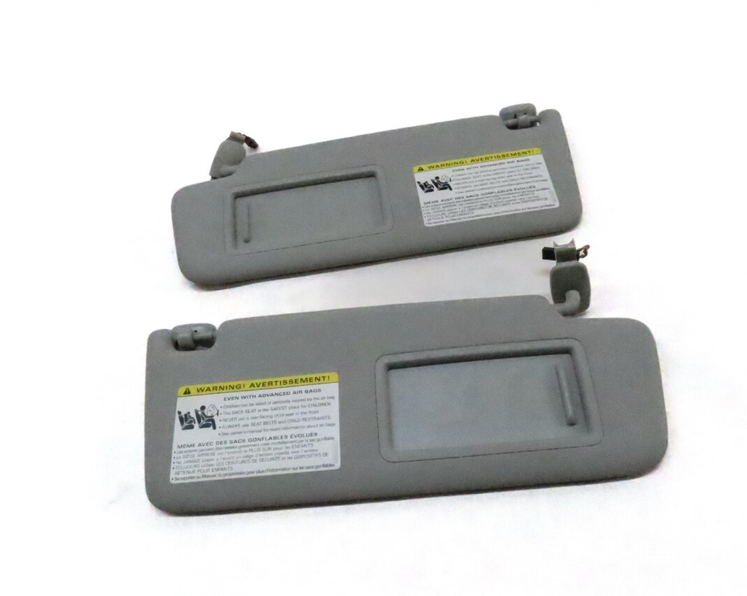 2015-2018 AUDI A3 S3 RS3 (8V) FRONT LEFT & RIGHT SUN VISOR SUNVISOR SET (GRAY)