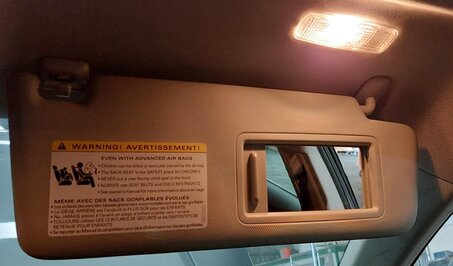 Thumbnail 2: 2015-2018 AUDI A3 S3 RS3 (8V) FRONT LEFT & RIGHT SUN VISOR SUNVISOR SET (GRAY)