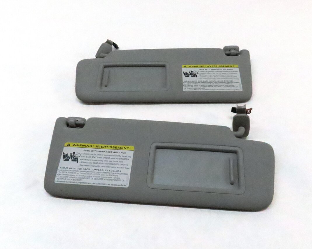 Thumbnail 4: 2015-2018 AUDI A3 S3 RS3 (8V) FRONT LEFT & RIGHT SUN VISOR SUNVISOR SET (GRAY)