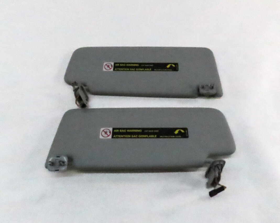 Thumbnail 6: 2015-2018 AUDI A3 S3 RS3 (8V) FRONT LEFT & RIGHT SUN VISOR SUNVISOR SET (GRAY)