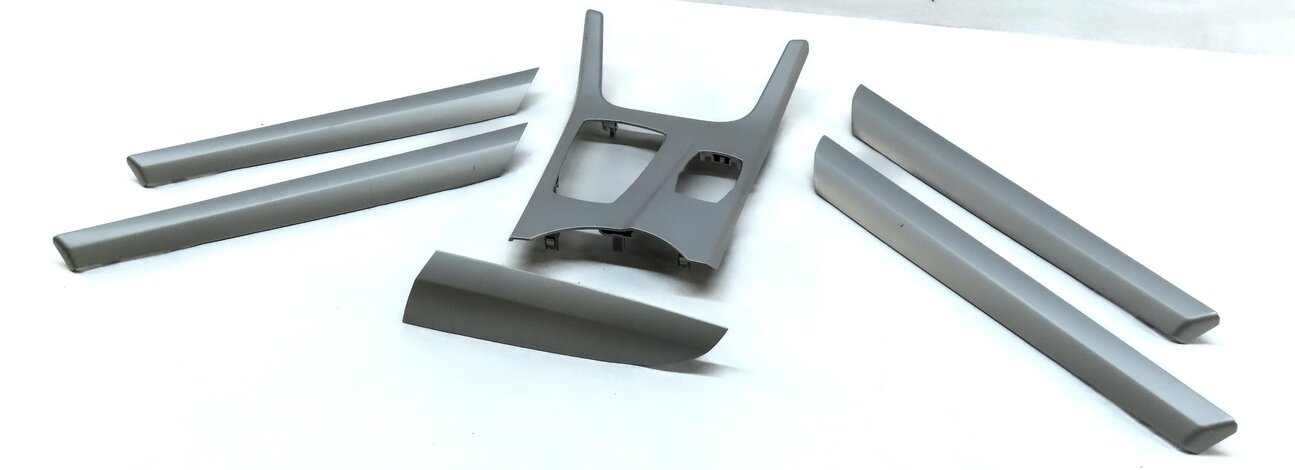 2014 BMW X3 (F25) FRONT REAR LEFT RIGHT INTERIOR TRIM SET (SATIN SILVER 4CG)