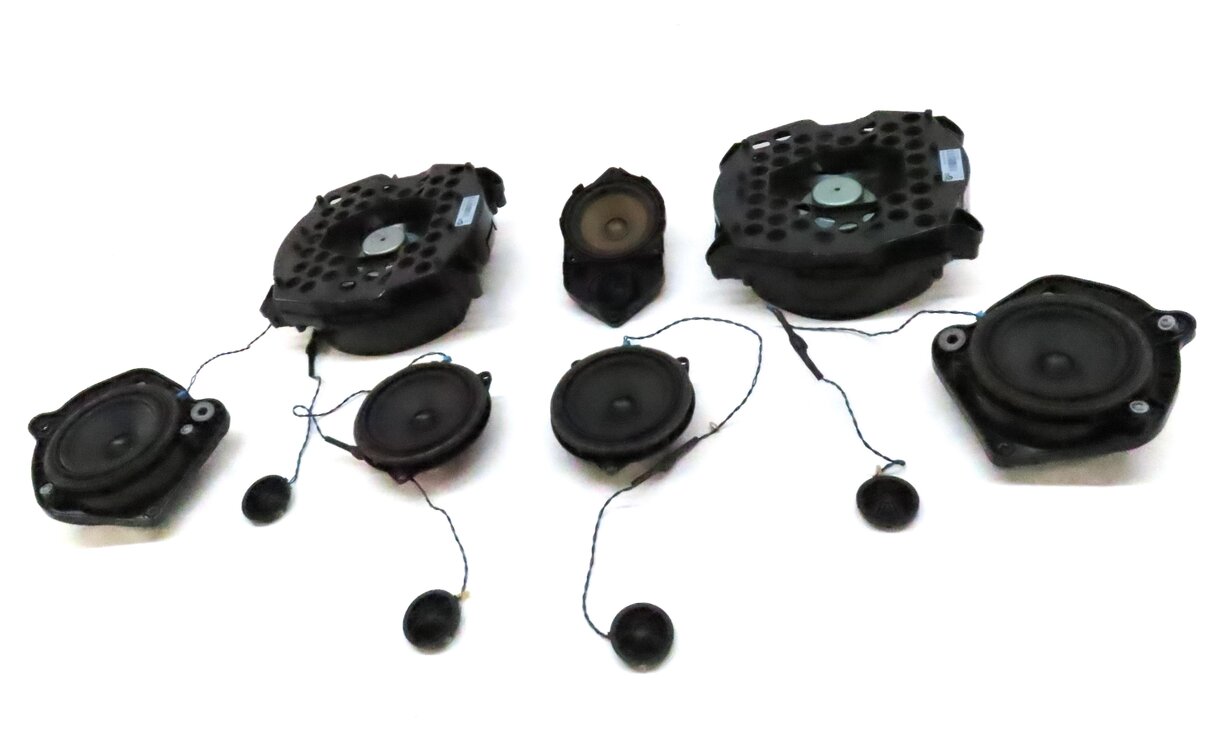 Thumbnail 2: 2014 BMW X3 (F25) FRONT REAR LEFT RIGHT DOOR DASH DECK SPEAKER SET 11