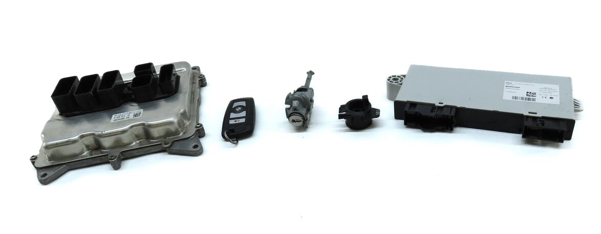 Thumbnail 2: 2014 BMW X3 (F25) 2.0L TURBO N20 CAS4 BODY ENGINE IGNITION LOCK KEY MODULE SET