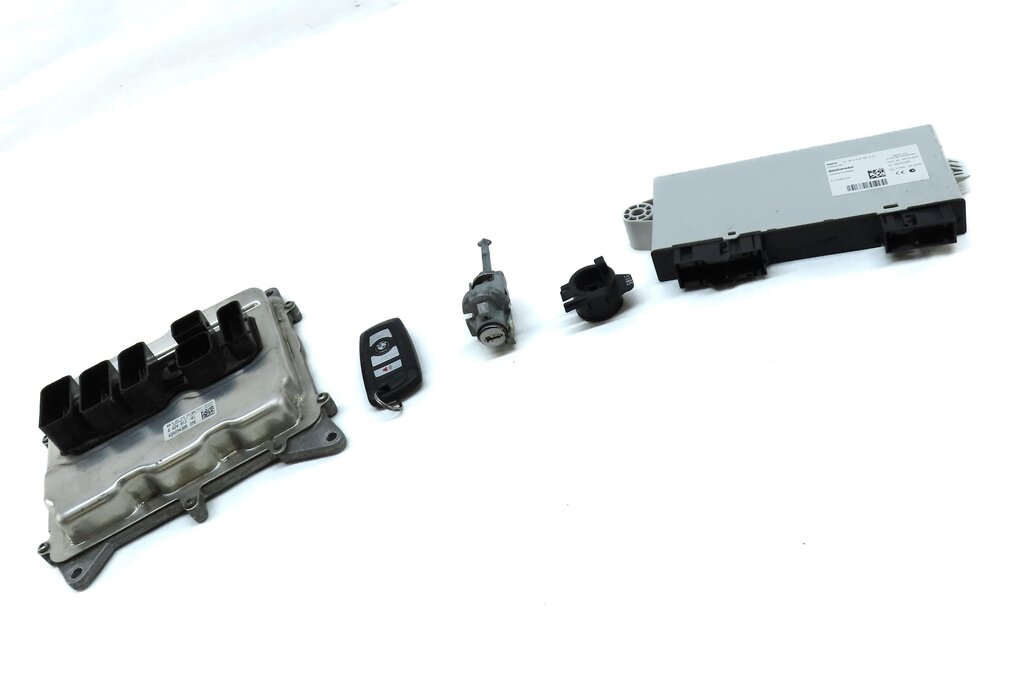 Thumbnail 3: 2014 BMW X3 (F25) 2.0L TURBO N20 CAS4 BODY ENGINE IGNITION LOCK KEY MODULE SET