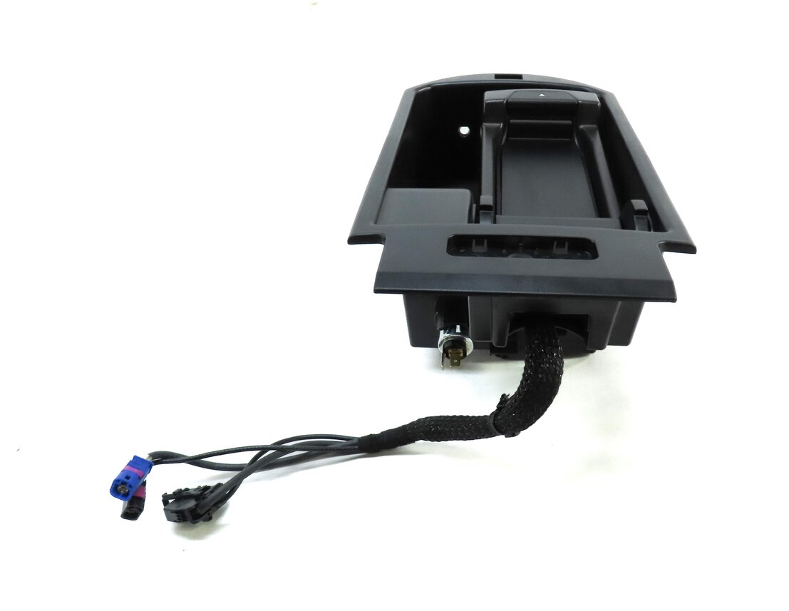 Thumbnail 3: 2014 BMW X3 (F25) FRONT CENTER CONSOLE STORAGE BIN w/ PHONE CRADLE 9184500